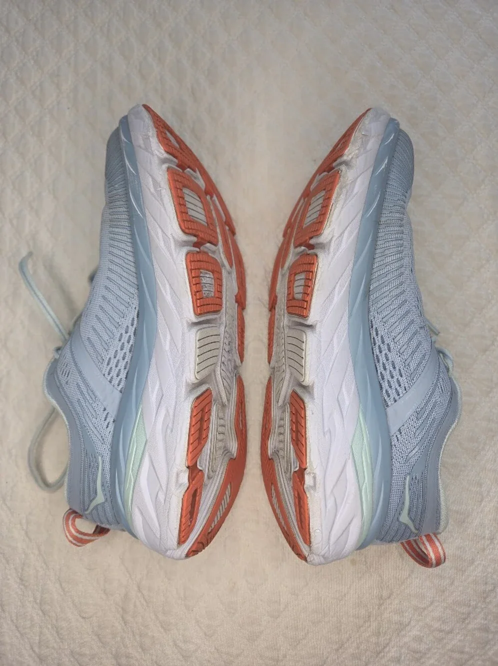 Hoka One One Bondi 7 Women's Size 7 Light Blue Sneakers Running Athletic Shoes - Picture 13 of 15